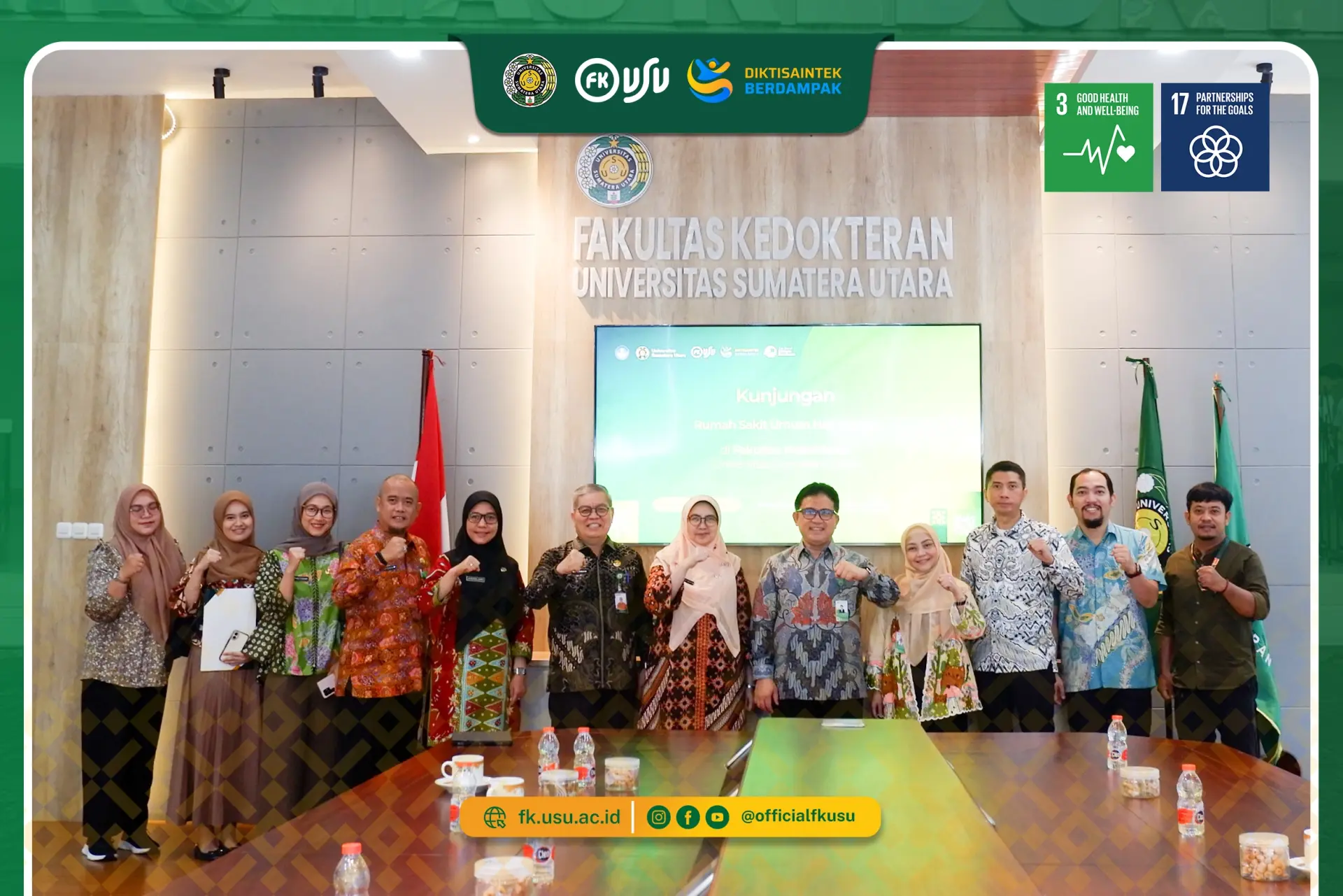Lanjutan Kerja Sama, FK USU Terima Kunjungan Direksi RSU Haji Medan